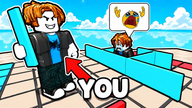 Build A Barrier! Roblox game banner